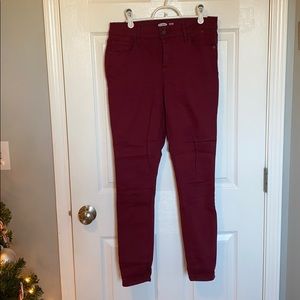 Maroon jeans